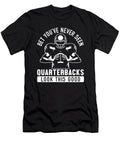 3 Football Quarterbacks Security Funny Good Looking Player Sports Toms Store T-Shirt
