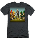 3 Gnome Lacrosse Face Off James Spears T-Shirt