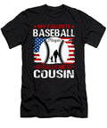 3 My Favorite Baseball Catcher Calls Me Cousin Baseball USA Flag Dhbubble T-Shirt