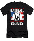 3 My Favorite Baseball Catcher Calls Me Dad Baseball USA Flag Dhbubble T-Shirt