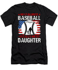 3 My Favorite Baseball Catcher Calls Me Daughter Baseball USA Flag Dhbubble T-Shirt