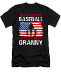 3 My Favorite Baseball Player Calls Me Granny Baseball USA Flag Dhbubble T-Shirt