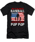 3 My Favorite Baseball Player Calls Me Pop Pop Baseball USA Flag Dhbubble T-Shirt