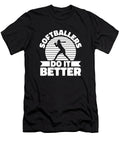 3 Softball Batter Catcher Pitcher Softball Crazy Squirrel T-Shirt