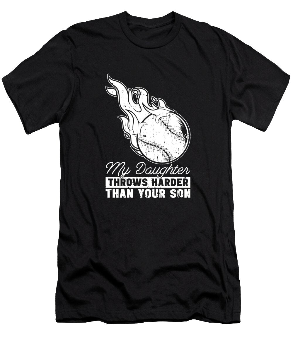 3 Softball Mom Crazy Squirrel T-Shirt