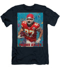 3 Travis Kelce in Action Kevin Walker and Pixel Reverie T-Shirt