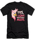 3 Volleyball Players Axolotl Team Sport Salamanders Toms Store T-Shirt