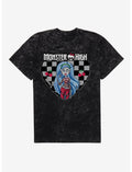 Monster High Ghoulia Yelps Checkerboard Heart Mineral Wash T-Shirt