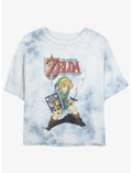 The Legend of Zelda Past Front Tie-Dye Girls Crop T-Shirt