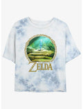 The Legend of Zelda Korok Forest Tie-Dye Girls Crop T-Shirt