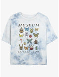 Animal Crossing Bug Collection Tie-Dye Girls Crop T-Shirt