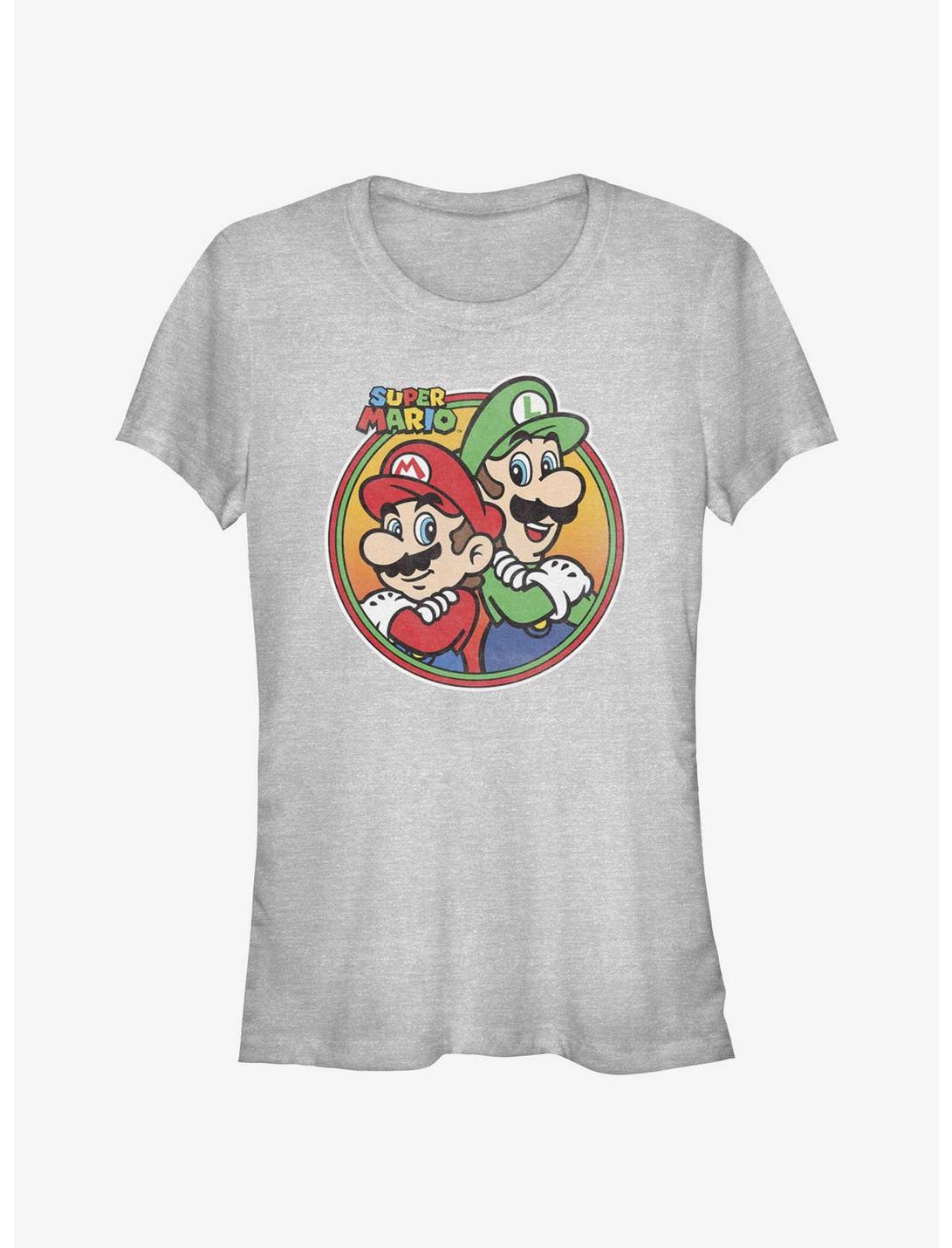 Nintendo Mario and Luigi Badge Girls T-Shirt