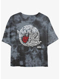 Nintendo Mario Boo-Tastic Tie-Dye Girls Crop T-Shirt