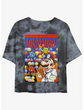 Nintendo Mario Dr. Mario Tie-Dye Girls Crop T-Shirt