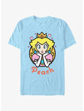 Nintendo Mario Peach Hearts T-Shirt