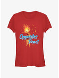 Disney Pixar Elemental Ember Opposites React Girls T-Shirt