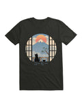 Coffee Cat In Mt. Fuji T-Shirt