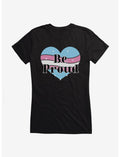 Pride Be Proud Heart Transgender Colors Girls T-Shirt