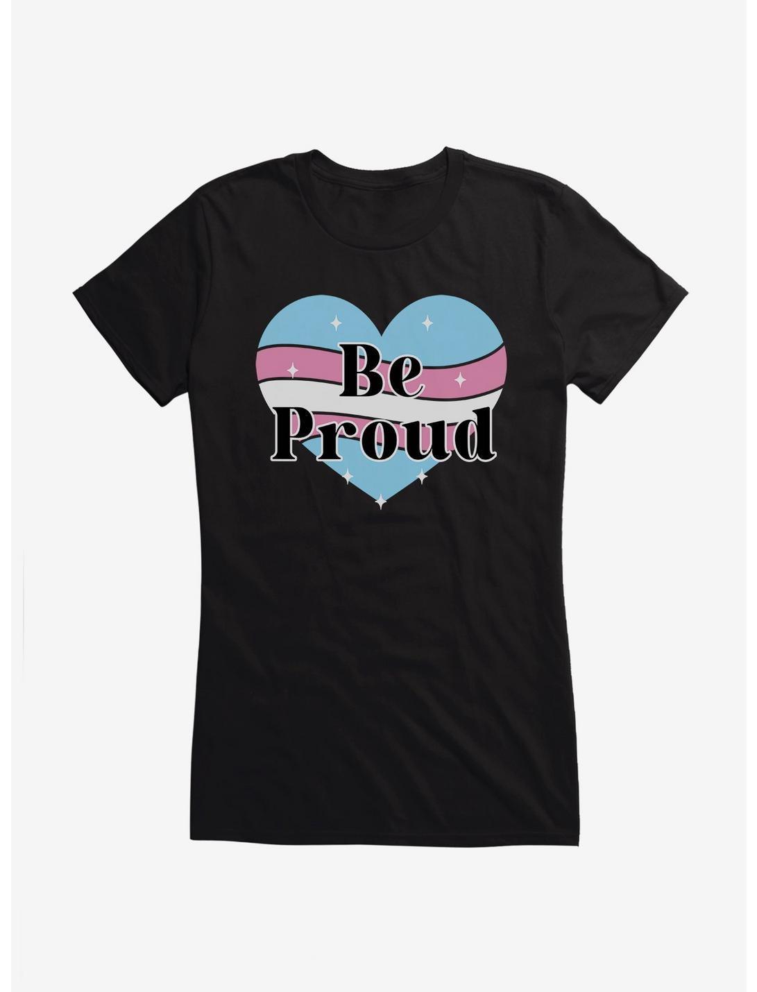 Pride Be Proud Heart Transgender Colors Girls T-Shirt