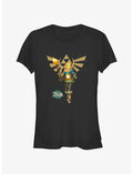 The Legend Of Zelda Tears Of The Kingdom Zelda Hyrule Crest Girls T-Shirt