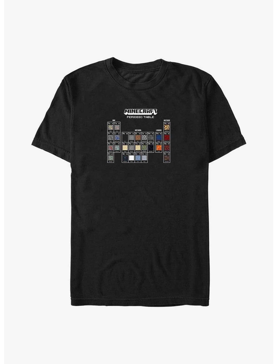 Minecraft Periodic Elements Big & Tall T-Shirt