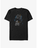 Disney Pixar Wall-E Eve and Wall-E Constellations Big & Tall T-Shirt