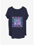 Disney Alice In Wonderland Cheshire We're All Mad Here Girls T-Shirt Plus Size