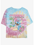 Disney Lilo & Stitch Aloha Stitch Tie-Dye Girls Crop T-Shirt