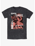 Attack On Titan Eren Yeager Collage Mineral Wash T-Shirt