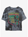 Star Wars The Mandalorian The Child Poster Tie-Dye Girls Crop T-Shirt