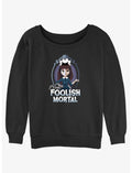 Disney Haunted Mansion His Foolish Mortal Girls Slouchy Sweatshirt