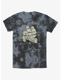 Disney Pirates Of The Caribbean Vintage Black Pearl Tie-Dye T-Shirt
