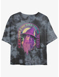 The Lord of the Rings Gandalf Decide With Time Girls Tie-Dye Crop T-Shirt