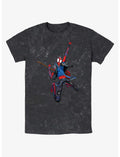 Marvel Spider-Man: Across the Spider-Verse Spider-Punk Rock Out Mineral Wash T-Shirt