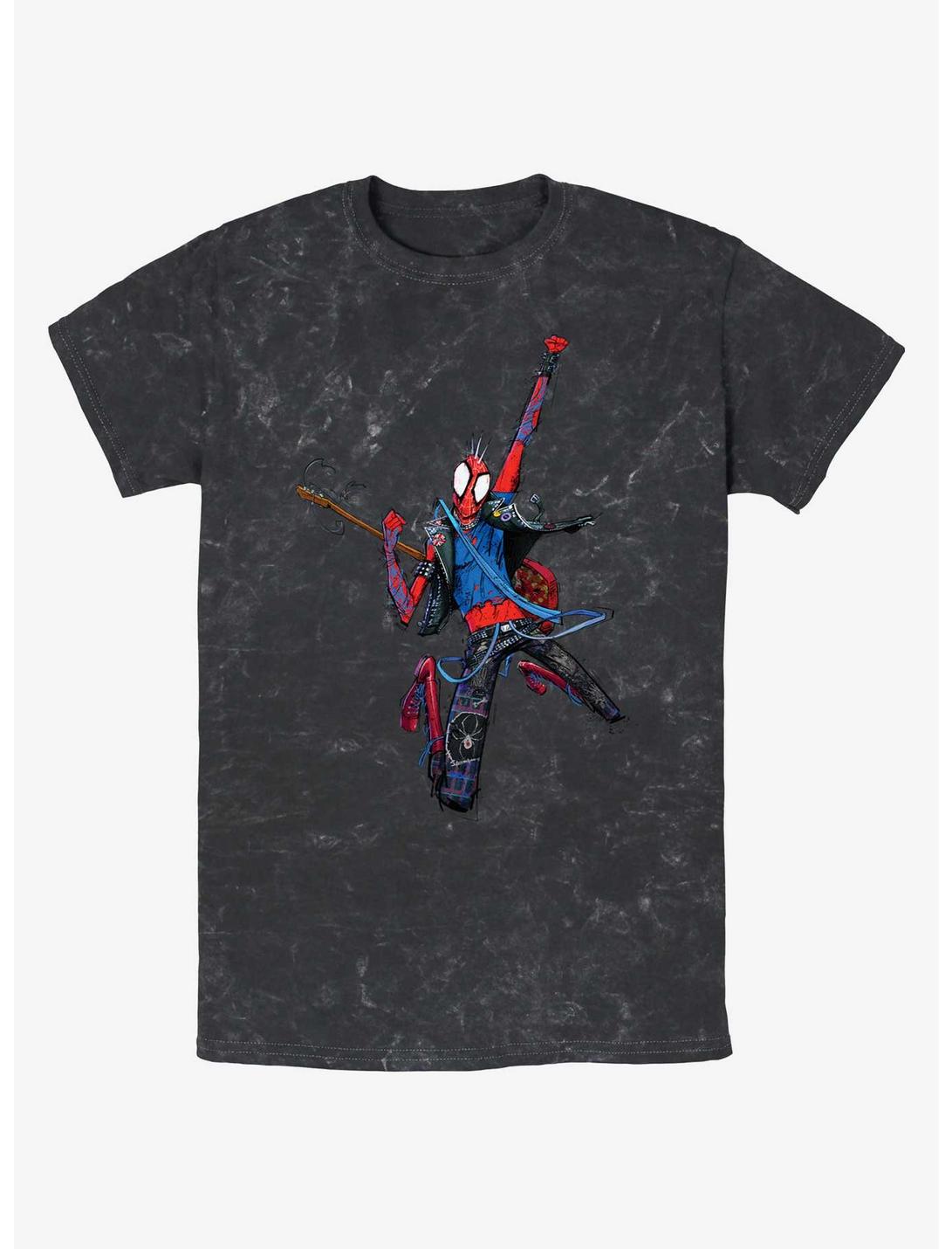 Marvel Spider-Man: Across the Spider-Verse Spider-Punk Rock Out Mineral Wash T-Shirt
