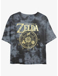 The Legend of Zelda Marks of the Goddesses Girls Tie-Dye Crop T-Shirt