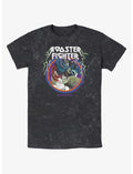 Rooster Fighter Metal Bird Keiji Mineral Wash T-Shirt