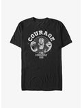 Courage The Cowardly Dog Courage Badge Heavyweight T-Shirt