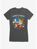 Sonic The Hedgehog Sonic And Tails Rings Girls T-Shirt