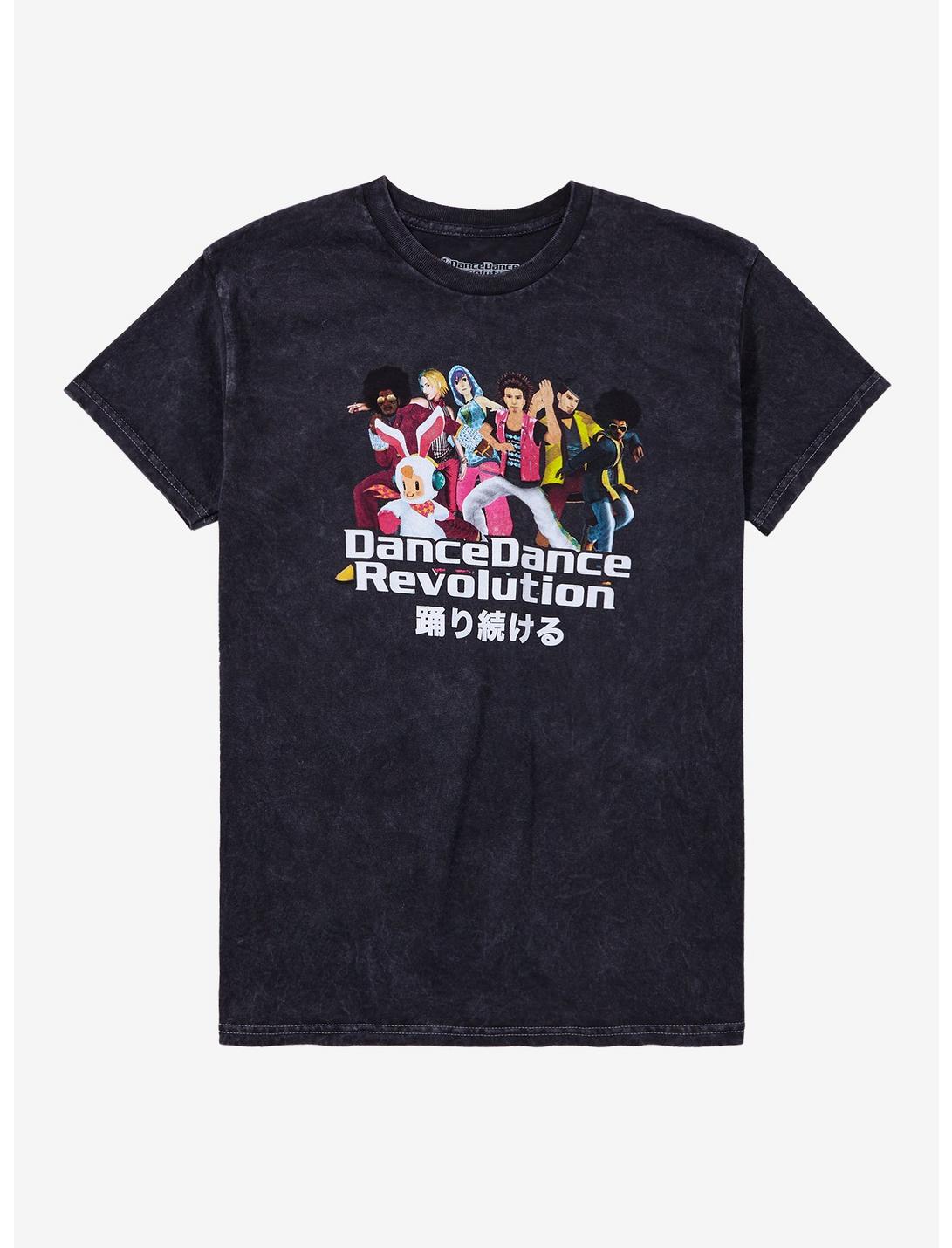 Dance Dance Revolution Dark Wash Boyfriend Fit Girls T-Shirt