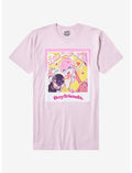 Boyfriends Nerd And Goth Picture Puff Print T-Shirt