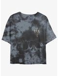 Disney Minnie Mouse Pocket Candelabra Girls Tie-Dye Crop T-Shirt