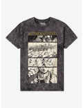 Attack On Titan Levi Last Chapter Manga Dark Wash T-Shirt