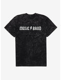 Music Band Logo Mineral Wash T-Shirt