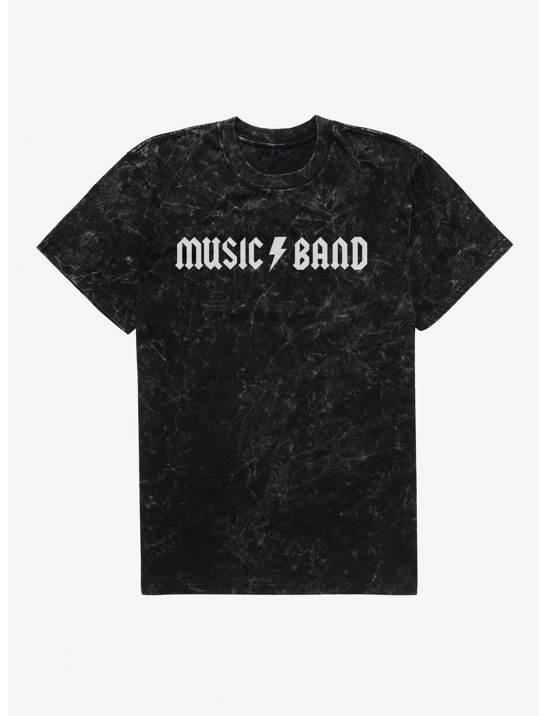 Music Band Logo Mineral Wash T-Shirt