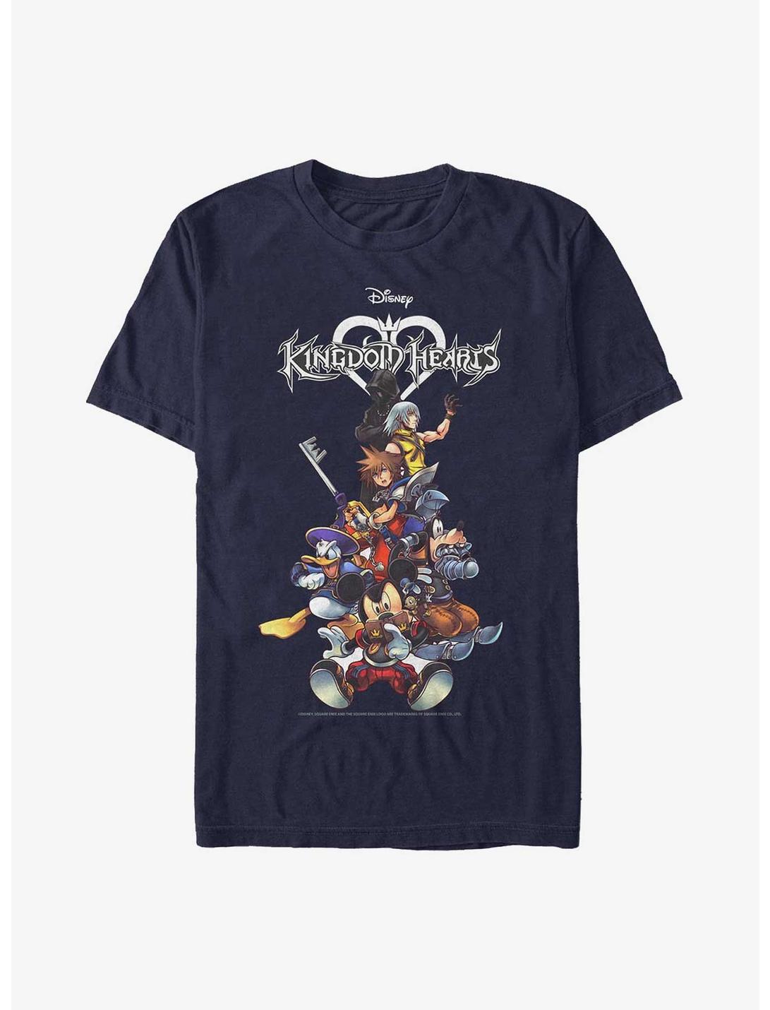 Disney Kingdom Hearts Group Logo Heavyweight T-Shirt