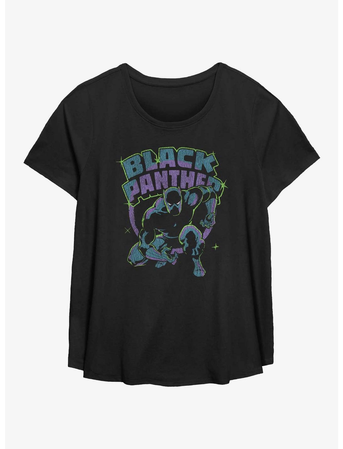 Marvel Black Panther Retro Panther Girls T-Shirt Plus Size