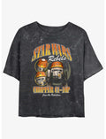 Star Wars Chopper C1-10P Girls Mineral Wash Crop T-Shirt