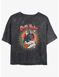 Star Wars Tattoo Vader Girls Mineral Wash Crop T-Shirt