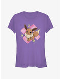 Pokemon Eevee Brush Strokes Girls T-Shirt